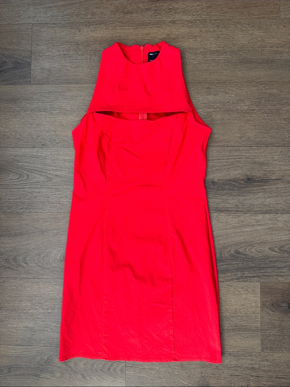 ASOS Bright Red Sleeveless Cutout Mini Dress